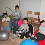 relaxing in our multi-sensory room